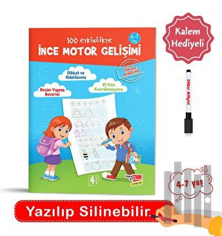 Yaz Sil 100 Etkinlikte İnce Motor Gelişimi | Kitap Ambarı