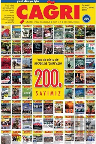 Yeni Dünya İçin Çağrı Dergisi Sayı: 200 Ağustos-Eylül-Ekim 2020 | Kita