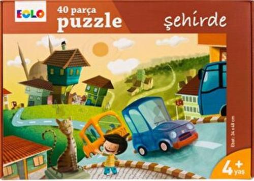 Yer Puzzle-40 Parça Puzzle - Şehirde | Kitap Ambarı