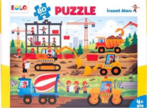 Yer Puzzle-80 Parça Puzzle - İnşaat Alanı | Kitap Ambarı