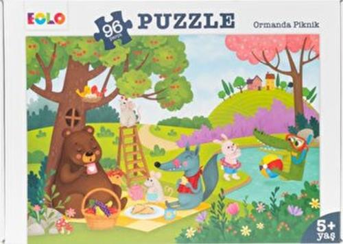 Yer Puzzle-96 Parça Puzzle - Ormanda Piknik | Kitap Ambarı