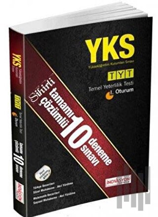 YKS Temel Yeterlilik Testi 1. Oturum Çözümlü 10 Deneme Sınavı | Kitap 