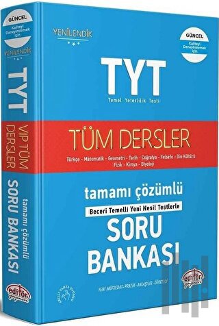 YKS TYT Tüm Dersler Soru Bankası Çözümlü | Kitap Ambarı