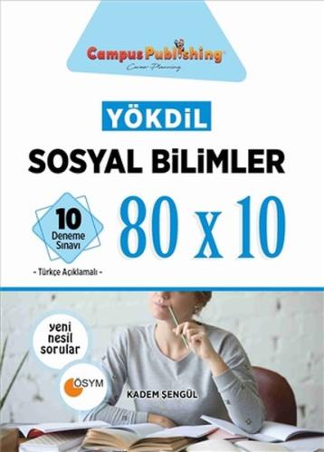 YÖKDİL Sosyal Bilimler 80x10 10 Deneme Toplam 800 Soru | Kitap Ambarı