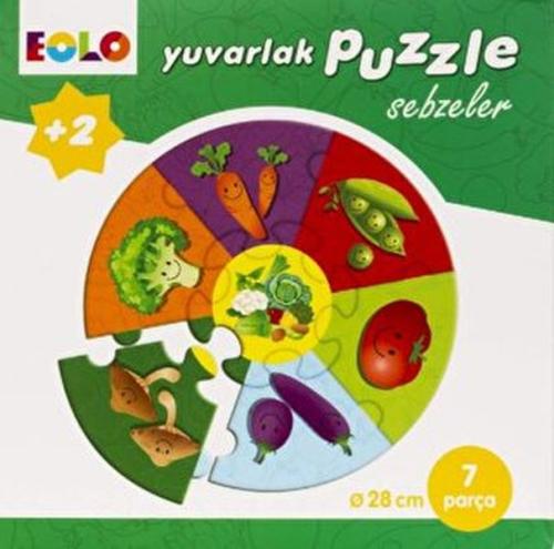 Yuvarlak Puzzle-Sebzeler | Kitap Ambarı