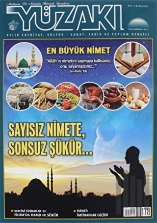 Yüzakı Aylık Edebiyat, Kültür - Sanat, Tarih ve Toplum Dergisi Sayı: 1